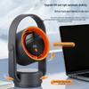 USB Leafless Desk Fan with Digital Display for Home and Office