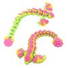 3D Printed Flower Dragon, Movable Dragon Ornaments With Wings And Joints, Multi-Color 3D Printing Technology Toys And Gifts