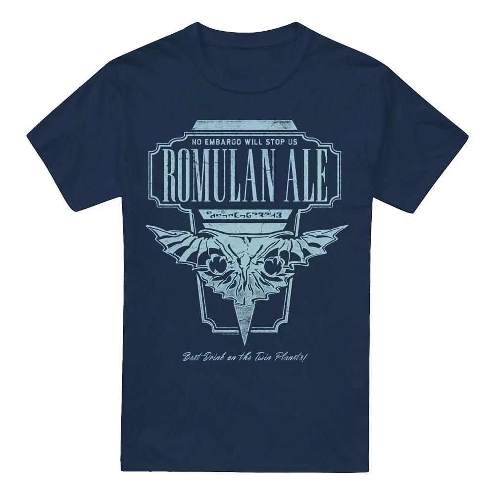 Star Trek The Next Generation Romulan Ale 100% Cotton T-shirt Mens Tees Top S-5XL, Navy S