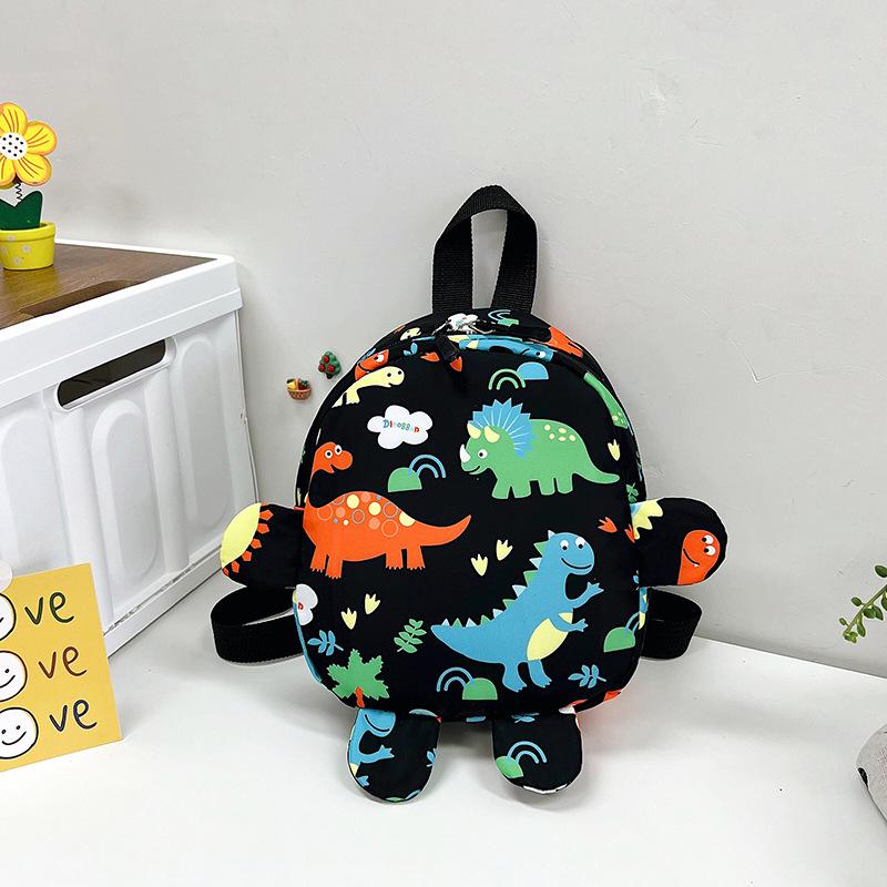 2026 Cute Dinosaur Kids Backpack: Playful Cartoon Double Shoulder Bag for Kindergarten & Primary School Boys and Girls