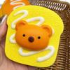 [KOREWA] [Go viral on social media!] 4-piece set of bread-shaped squishy toys. Soft and fluffy, these cute bread-shaped squishies are perfect for phot