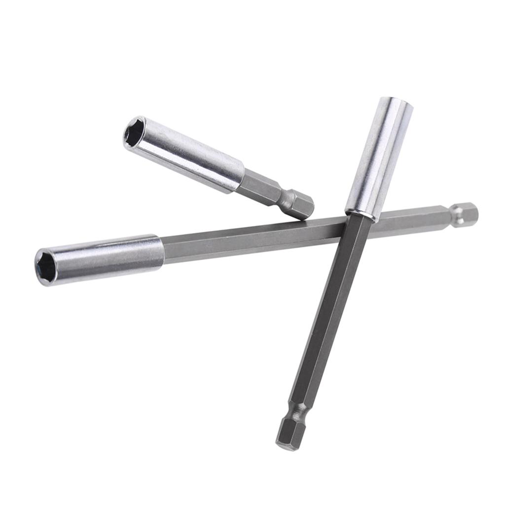 3pcs Electrical Drill Screwdriver Extension Bar Magnetic Bit Holder 1 4 Shank Tool
