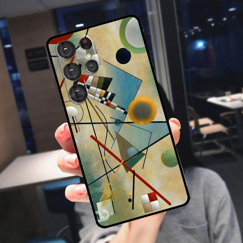 Coque Abstrait Wassily Kandinsky Pour Samsung Galaxy S22 S23 Ultra S21 S20 FE S9 S10 Note 10 Plus Note 20 Ultra Housse