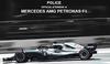 Sunglasses Mercedes Armor Gamer PETRONAS Blue Lens [Police] SPLA54-E70B Tie-up