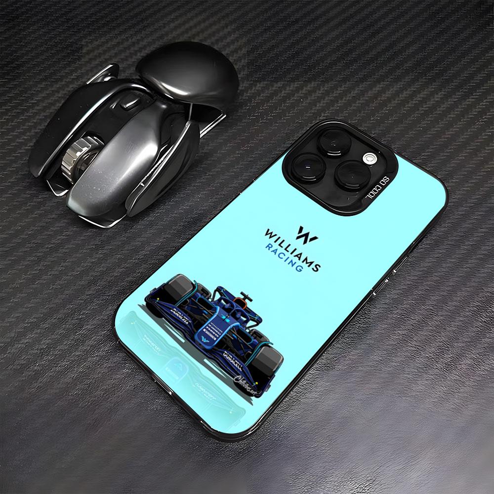 

Racing W-Williams Phone Case For IPhone17 Air 16 15 14 Plus 13 12 11 Pro 7 8 XS Max XR Silver Black Bumper Case iPhone17 Air