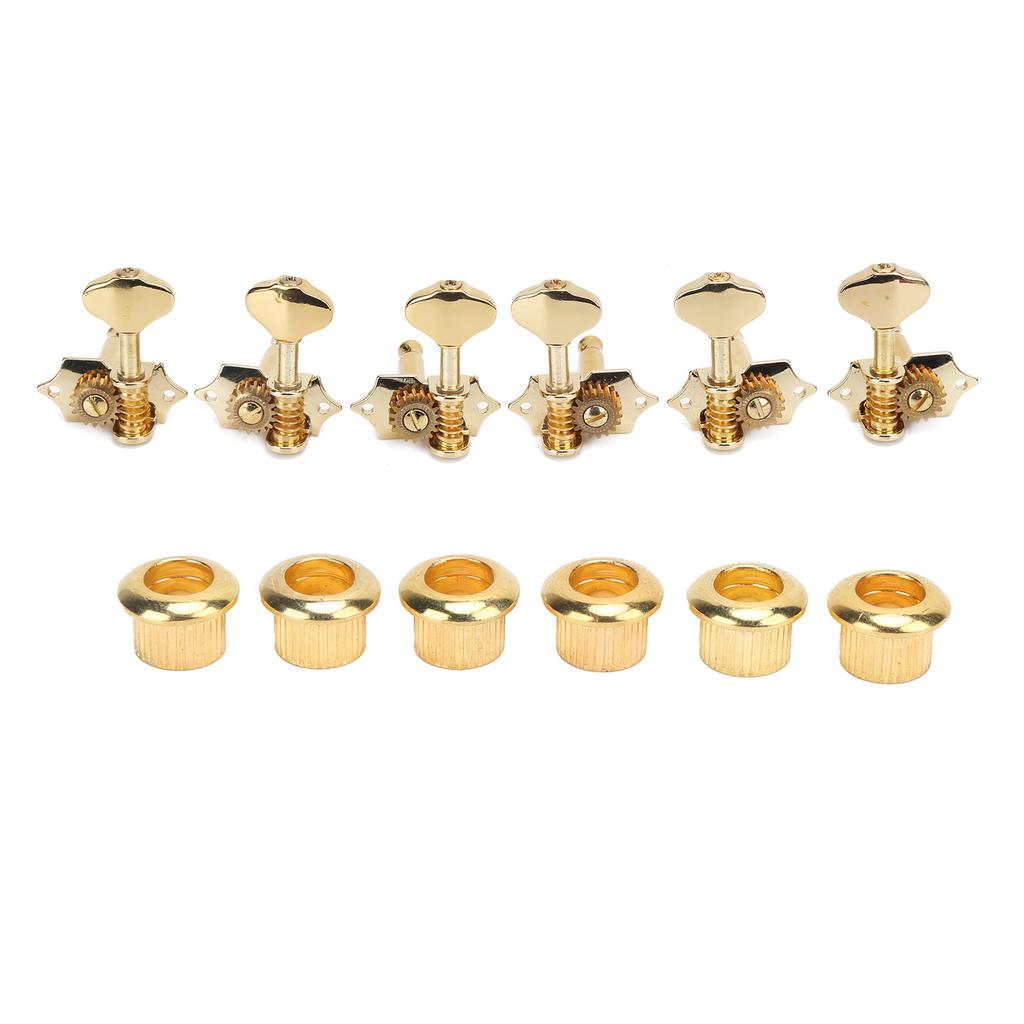 6Pcs Guitar String Tuning Peg Metal Open Tuner Key Machine Head Set Kit for Acoustic Electric