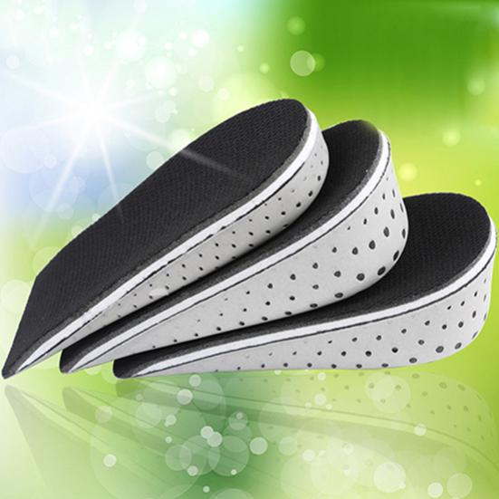 1 paar Unisex 2,3–4,3 cm mäluvahust kõrgust suurendavad pooljalatsi sisetallad