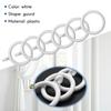 Good-20X White 25Mm Inner Plastic Curtain Rings