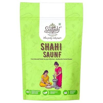 Saatyaki Naturals Organic Fennel Seeds -100gm | Pure & Natural Sabut Saunf/Moti Saunf/Moti Sonf | Refreshing & Aromatic Variyali/Sombu/Badishep