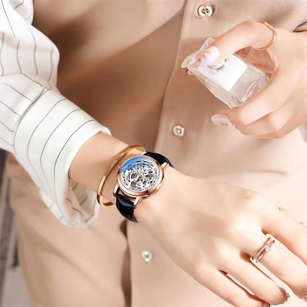 CHENXI Women Automatic Mechanical Watch Top Brand Luxury Stainless Steel Waterproof Wrist Watch