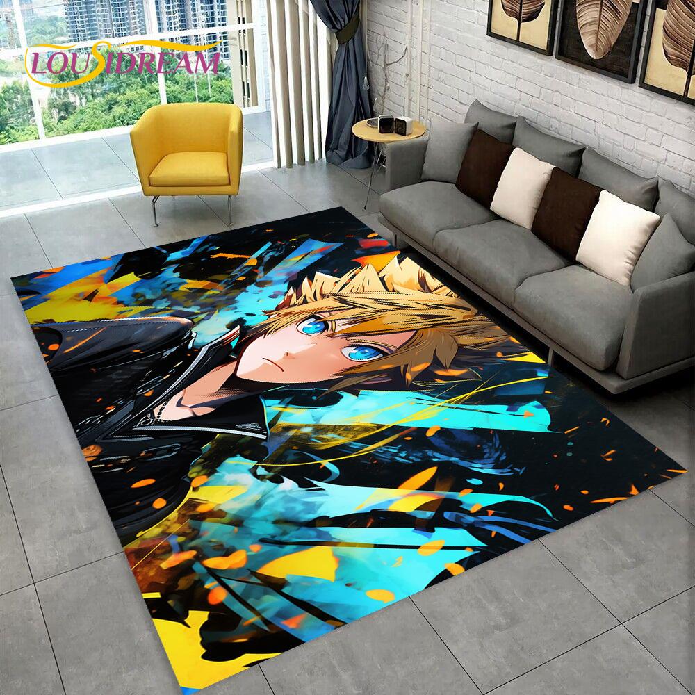 3D Cartoon Kingdom Hearts Game Carpet Rug for Home Living Room Bedroom Sofa Doormat Decor,kids Play Area Rug Non-slip Floor Mat
