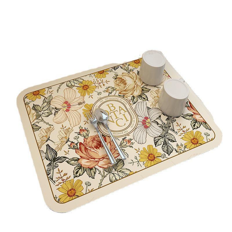 Drum Washing Machine Top Pad: Non-Slip Diatomaceous Earth Mat, Bedside Table Dust Cover, Microwave Oven Protector
