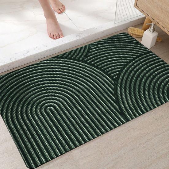 Bathroom Floor Mat Quick Water-Absorbent Quick-Drying Anti-slip Bath Mat High Density Multipurpose