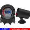 2"; 52MM VOLTMETER Universal Gasoline Engine 12V Car Gauge 8-18V Voltage Digital VOLT Meter Automobile With LED