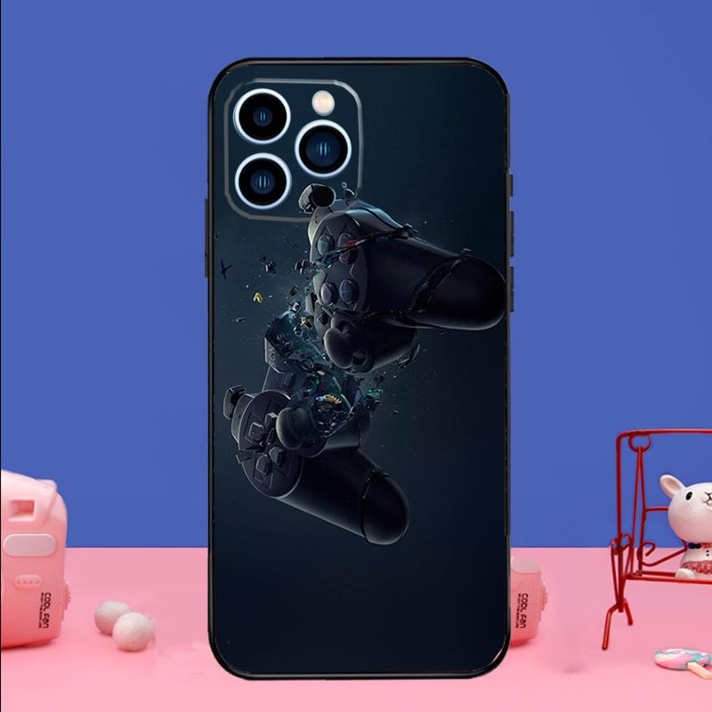 Cool Gaming Controller Phone Case For iPhone 17 16 15 14 13 11 12 Pro Max Plus 13 12 mini 16e 17 Air Bumper Cover