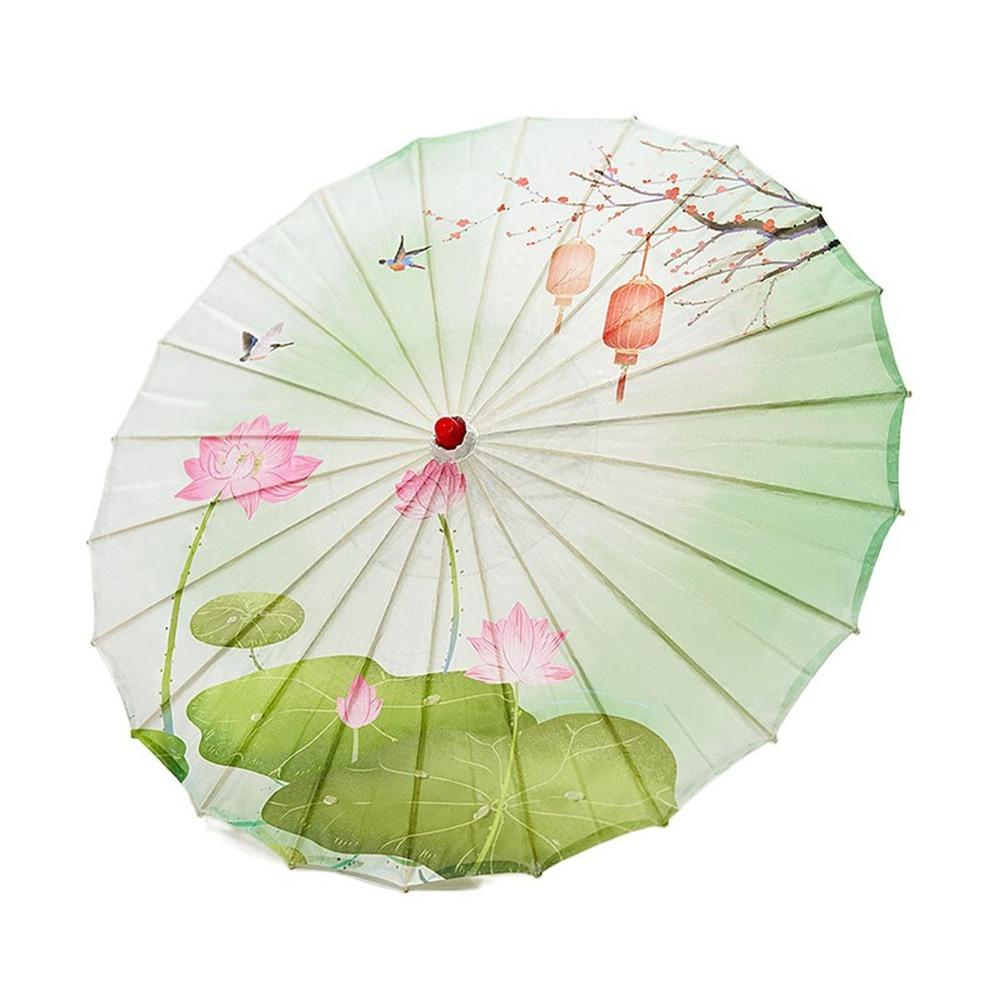 Bamboo Oil Paper Umbrella Chinese Style Hanfu Umbrella Ancient Dance Umbrella  Hotel Ceiling