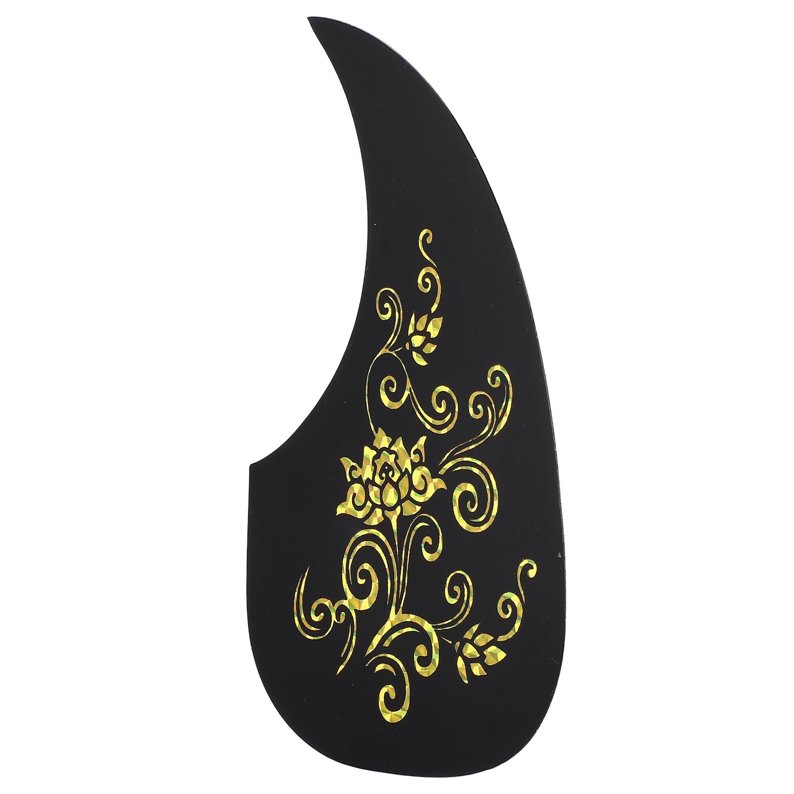 

Guitar Pickguard PVC Protective Decorative Self Adhesive Acoustic Guitar Scratch Plate Gold Pattern