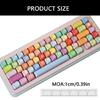 Full Set 132Key PBT Keycaps 5 Sideds Sublimations Printing MOA Height For Mechanical Gaming Keyboards