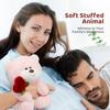 Valentine's Day Teddy Bear with Heart Rose 28cm Pink Plush Toy Stuffed Animal Birthday Gift for Girlfriend Kids
