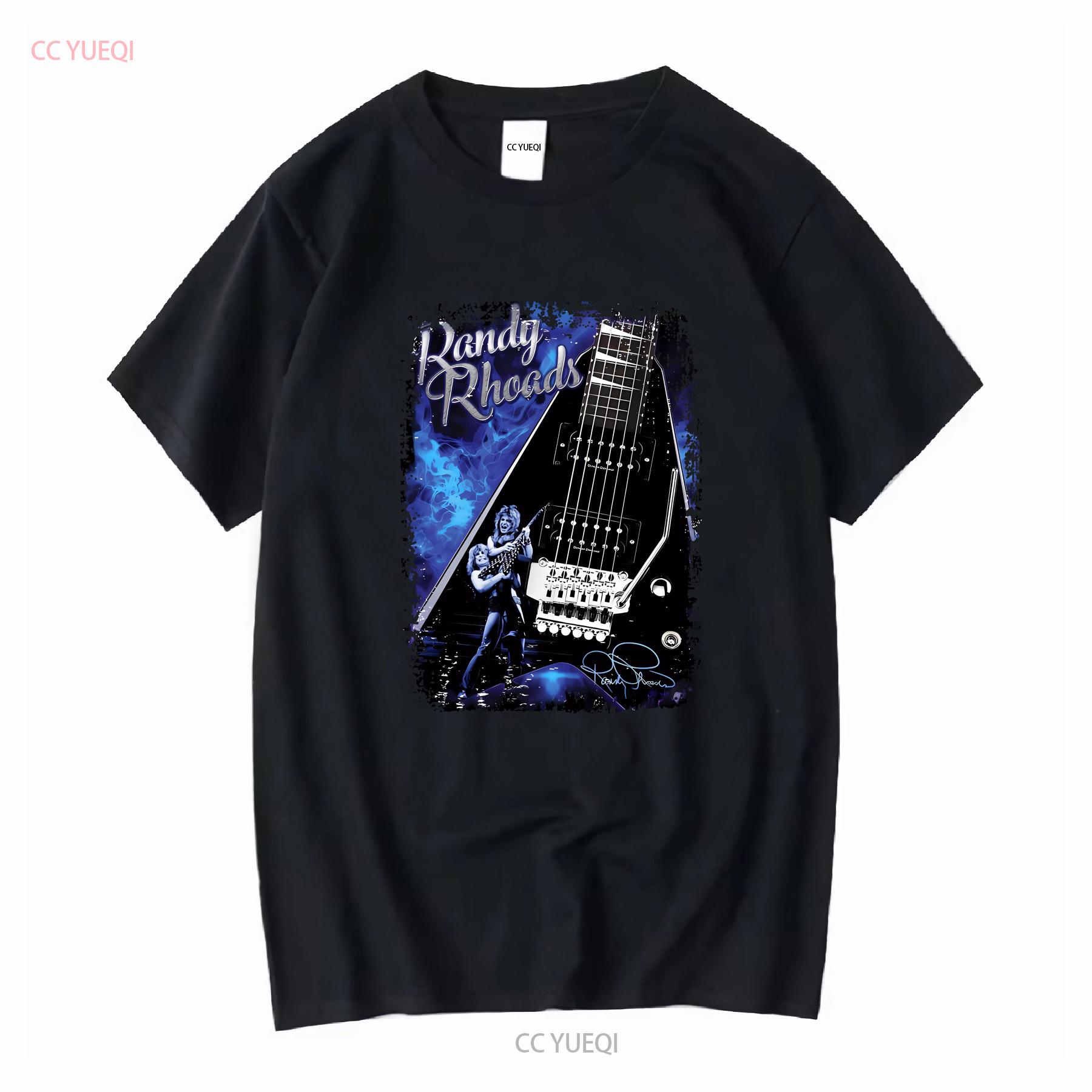 

Vintage Randy Rhoads Guitar Hero Cotton Black S 5XL T Shirt vintage Washed streetwear designer clothes Unisex Comfortable 4XL