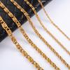 Edelstahl Gliederketten-Büroklammer-Kette Lange Halskette für Damen Herren Gold Hip Hop Hals-Choker Metall Schmuck Zubehör