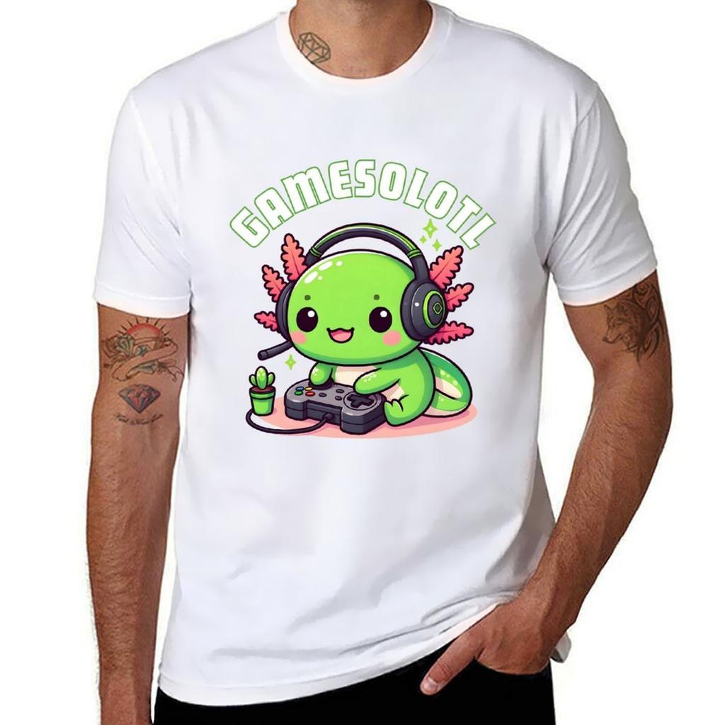 Gamesolotl Axolotl Video Games Kawaii Anime Gamer Gamesolotl Axolotl Gamer Kawaii Axolotl Lovers Video Game Lovers TShirt