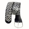 Heavy-Duty Design Punk Studded Belt Versatile Retro-style Decorative Belt Rivet Wide Belt  Cosplay