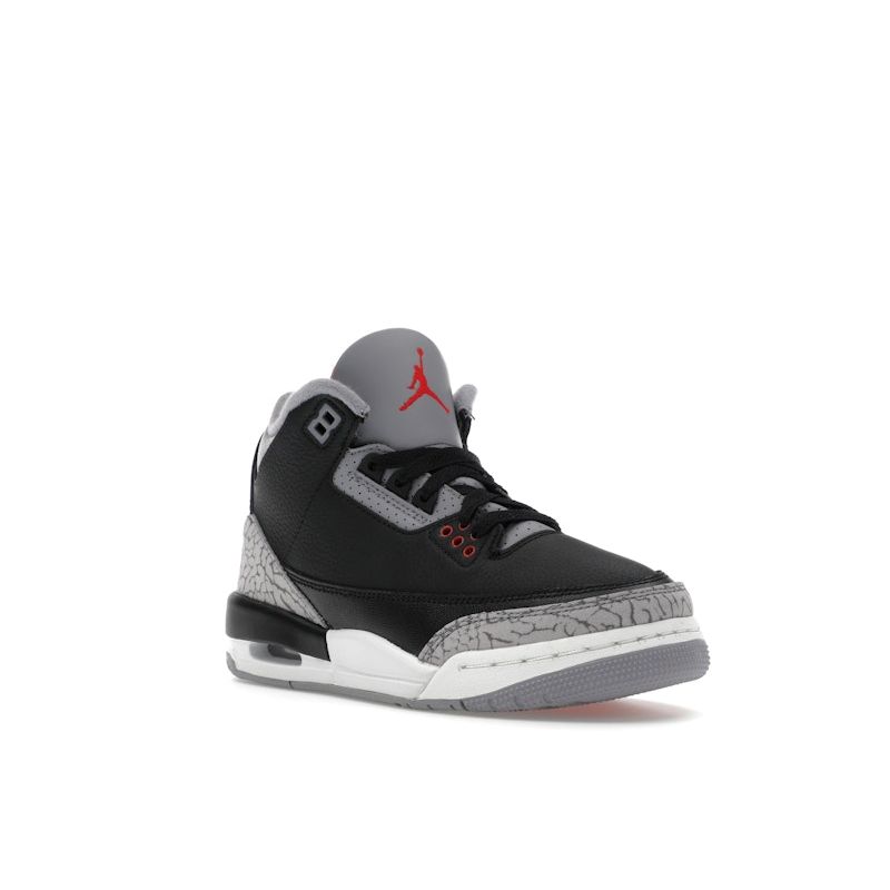 Air Jordan 3 Retro OG GS Black Cement 2024 Dětské tenisky Fire-Red Cement-Grey Sail DM0967-010