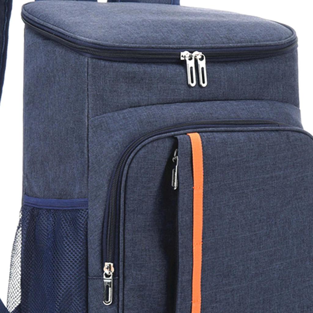 Outdoor Piknik Bag Izolovaný batoh s bočními kapsami Lehký oběd pro