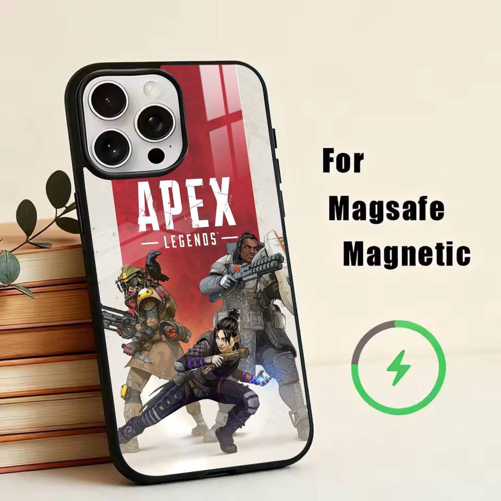 Apex Legends  Phone Case For iPhone17,16,15,14,13,12,11 Plus,Pro Magnetic with Magsafe Wireless Charging