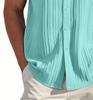 Men's Summer Trendy Solid Color Lapel Sports Casual Shirt