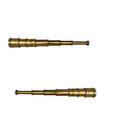 50,8 cm Messing Viktorianisches Marine-Teleskop London 1915 mit Holzkiste