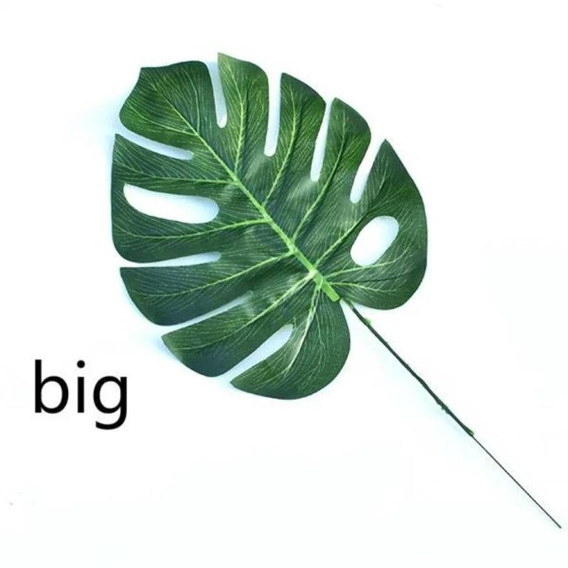1 Pcs High Simulation Artificial Monstera Tropical Plant Leaves For Office Store Decoration Home Party Decoration Plant Home