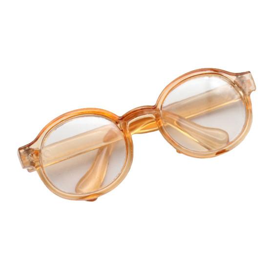 

Декоративные кукольные солнцезащитные очки Милые прозрачные пластиковые очки из ПЭТГ для кукол Модные аксессуары для одежды для BJD/аниме-фигурок