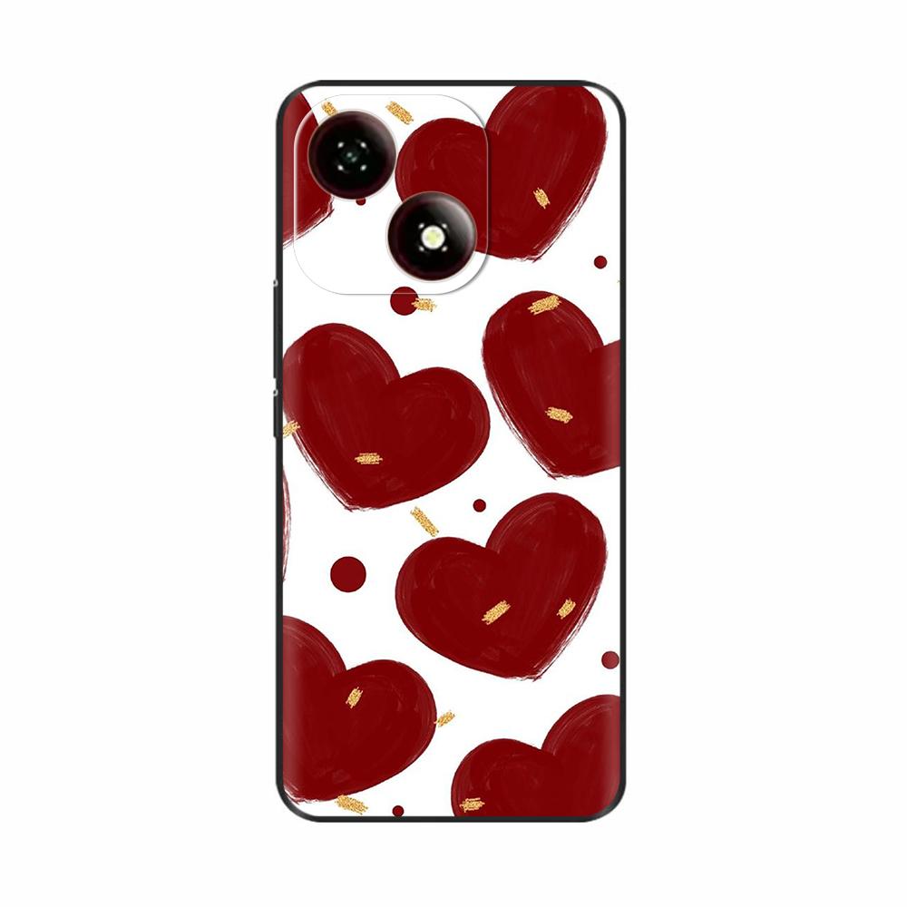 Stoßfeste Hülle für ZTE Blade A35e Z2466 Hülle Cartoon Silikon Stoßfänger Weiche Handyhülle für ZTE Blade A35 A35e A55 A75 Rückseite