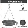 Outdoor Decorative Hanging Bird Feeder and Bird Bath Pendant for Garden and Balcony