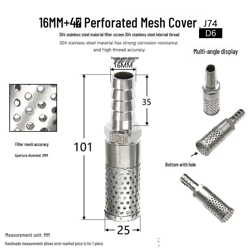 304 Stainless Steel Conical Split Filter Mesh
