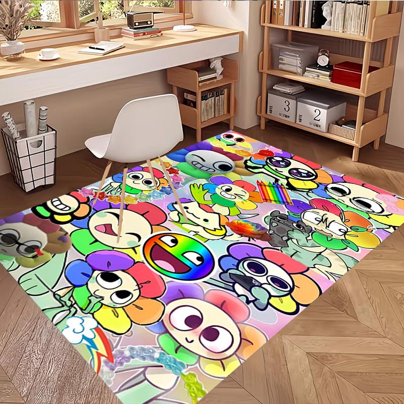 Dandy's Wereld Print Vloerkleed, Wasbaar Vloerkleed, Voor Entree Slaapzaal Wasruimte Kantoor Studeerkamer, Woondecoratie Verjaardag Kerstcadeau