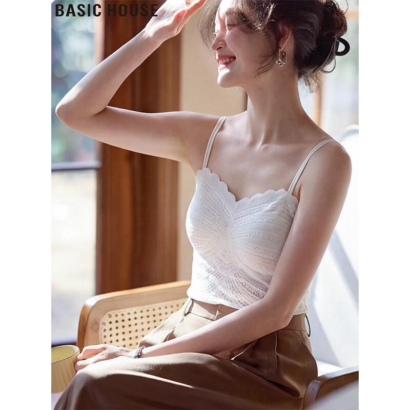 Basic House Women s Slim-Fit Hollow-Out Camisole One Size