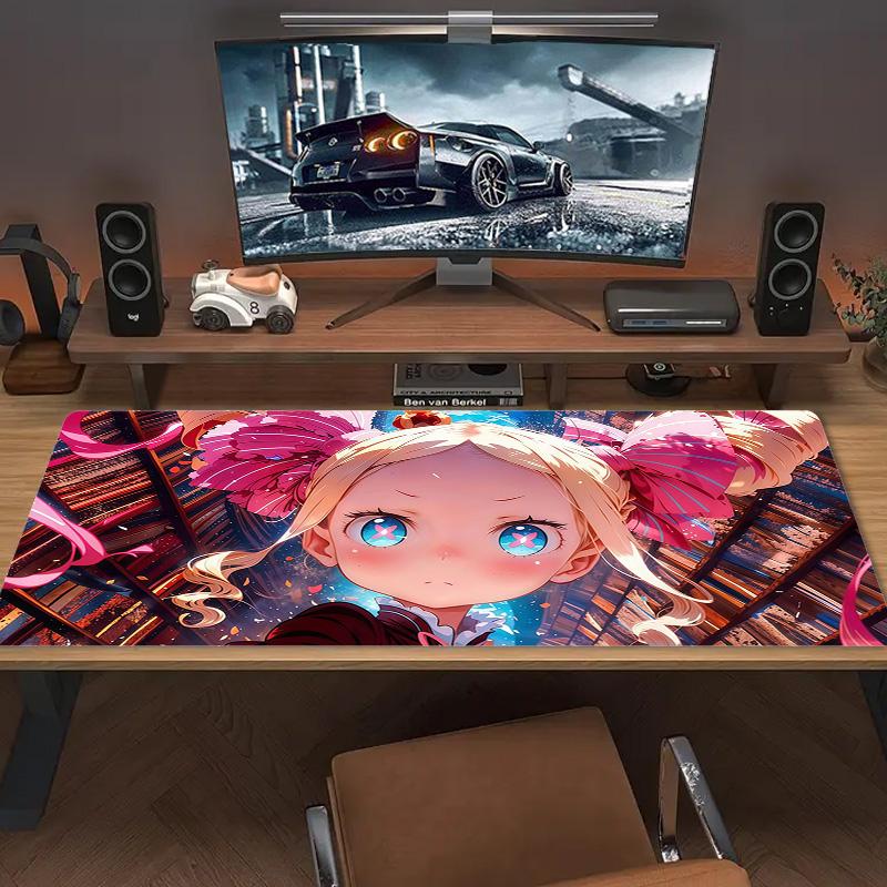 ReZero2 Print  Cushion Non-slip Laptop Tablet Big Mousepad XXL Mat Mini PC Playmat With Lock Edge