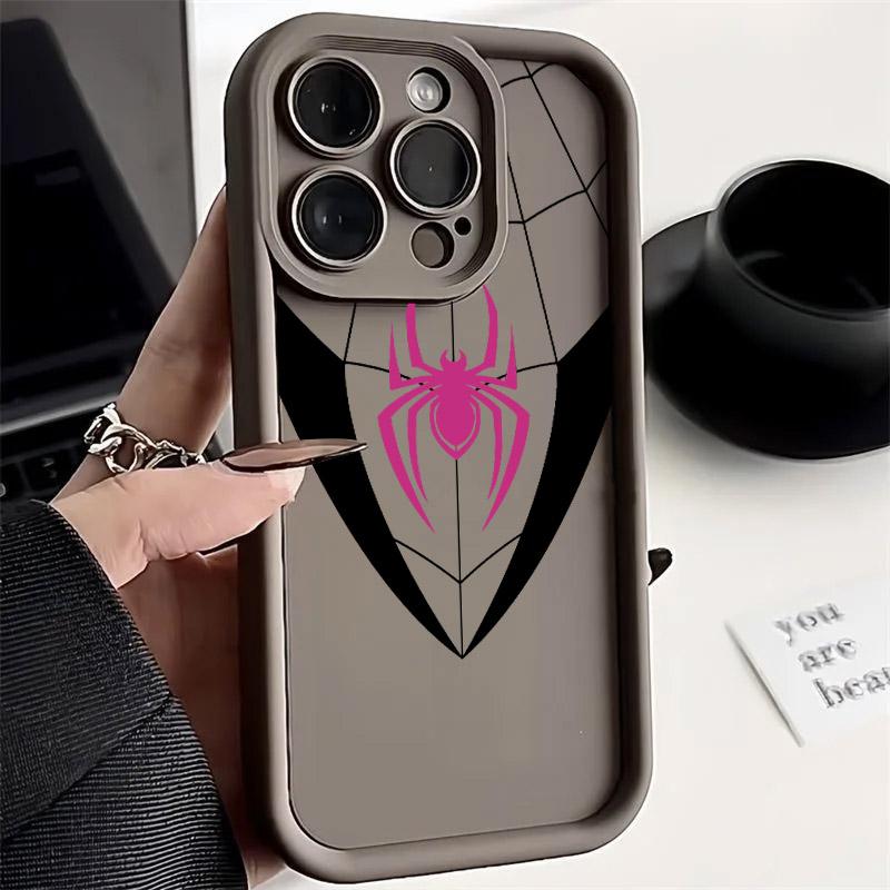 Spiderman LOGO Phone Case For iPhone 17E 11 12 13 14 15 16 17 Pro Max Fundas iPhone For 17 Air Plus 16e 13 Silicone Back Cover