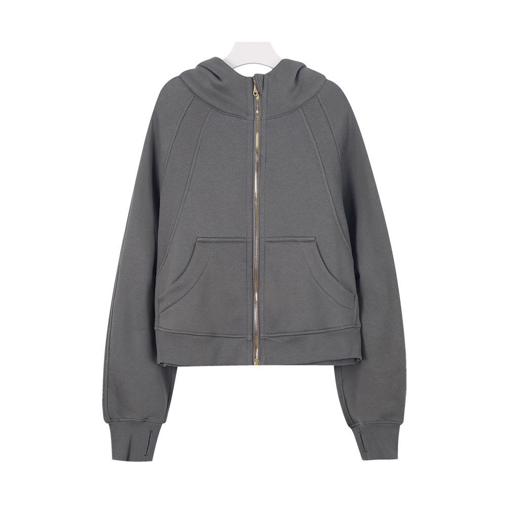 Вышивка LULU Свободная толстовка с капюшоном из неопрена с бархатной подкладкой Size 12 (XXXL)