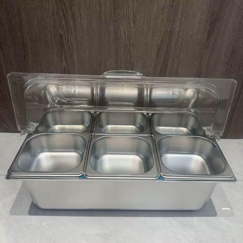 Rectangular Stainless Steel Food Pan with Cover