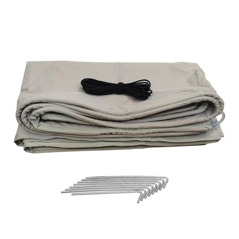 1 Set Caravan Awning Draught Skirt 0.5x7M With Wheel Arch Covers & Suckers Motorhome Draft Campervan Side Skirting