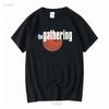 Maglietta in Cotone Grafica con Logo The Gathering Band
