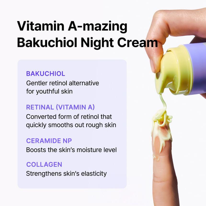By Wishtrend Vitamin A-mazing Bakuchiol Night Cream 30ml (1 / 2 Pcs)