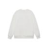Li Ning Sports Lifestyle Series Fashionable Solid Color Logo Letter Print Fleece Loose Round Neck Sweatshirt Unisex Sweatshirt White AWDRG40-1