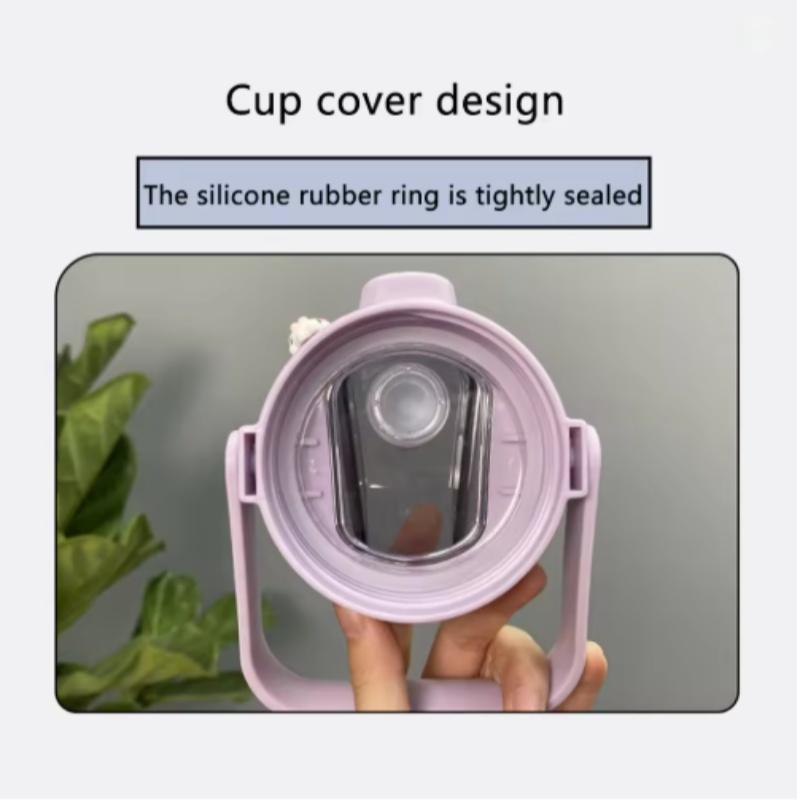 Sports Water Bottle with Time Marker Gradient Matte Motivational Water Bottle with Stickers for Outdoor Sports