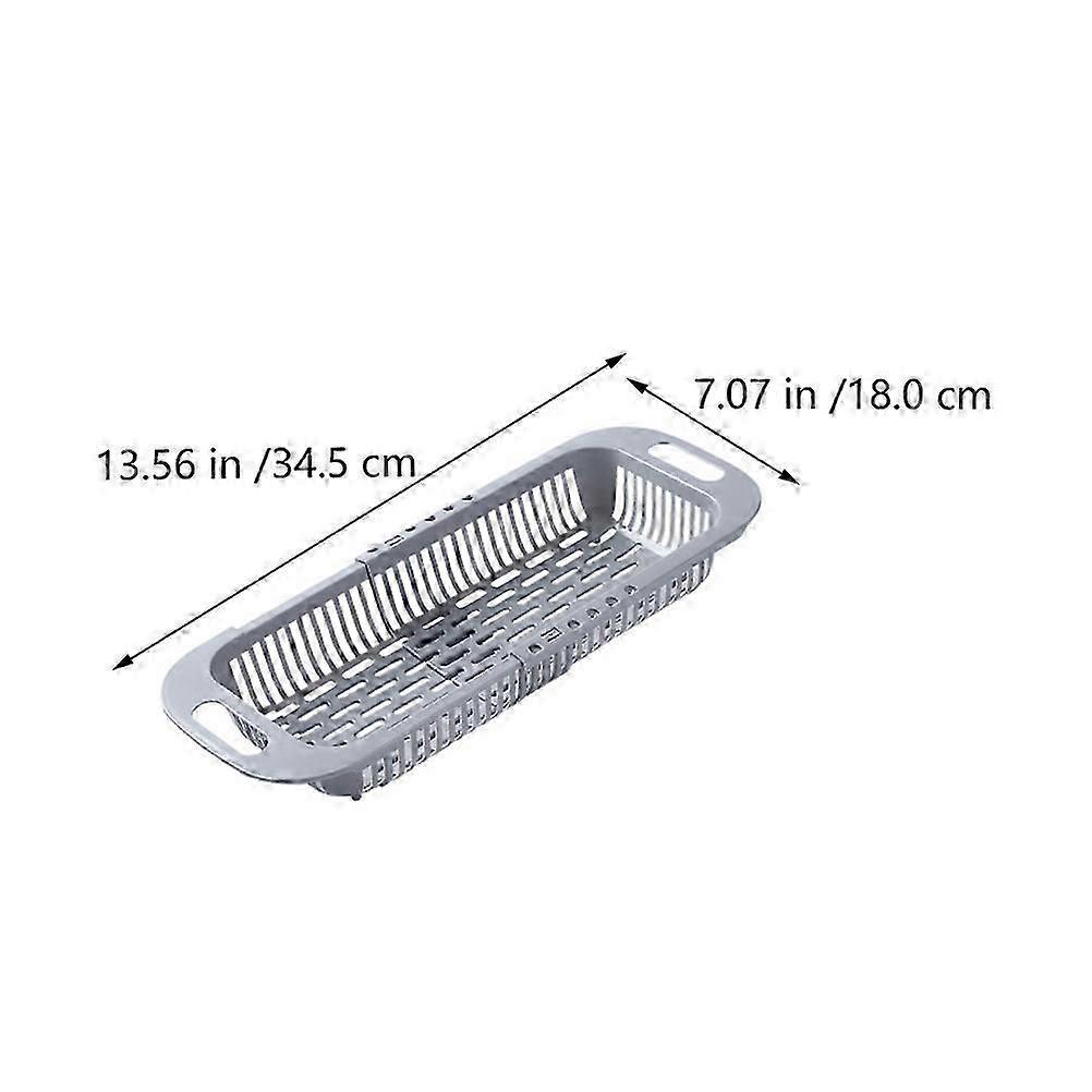 Retractable Basket Draining Basket for Kitchen Sink 2Pcs Kitchen Accessory