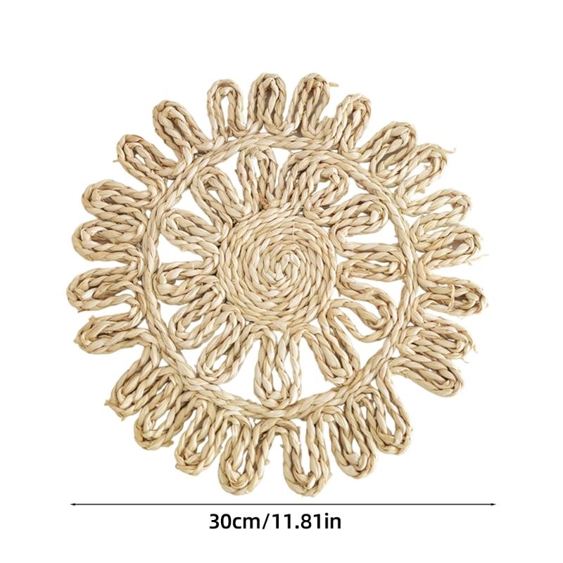 Hangings Weave Plate Wall Decorations Straw Rattan Round Basket Decorations